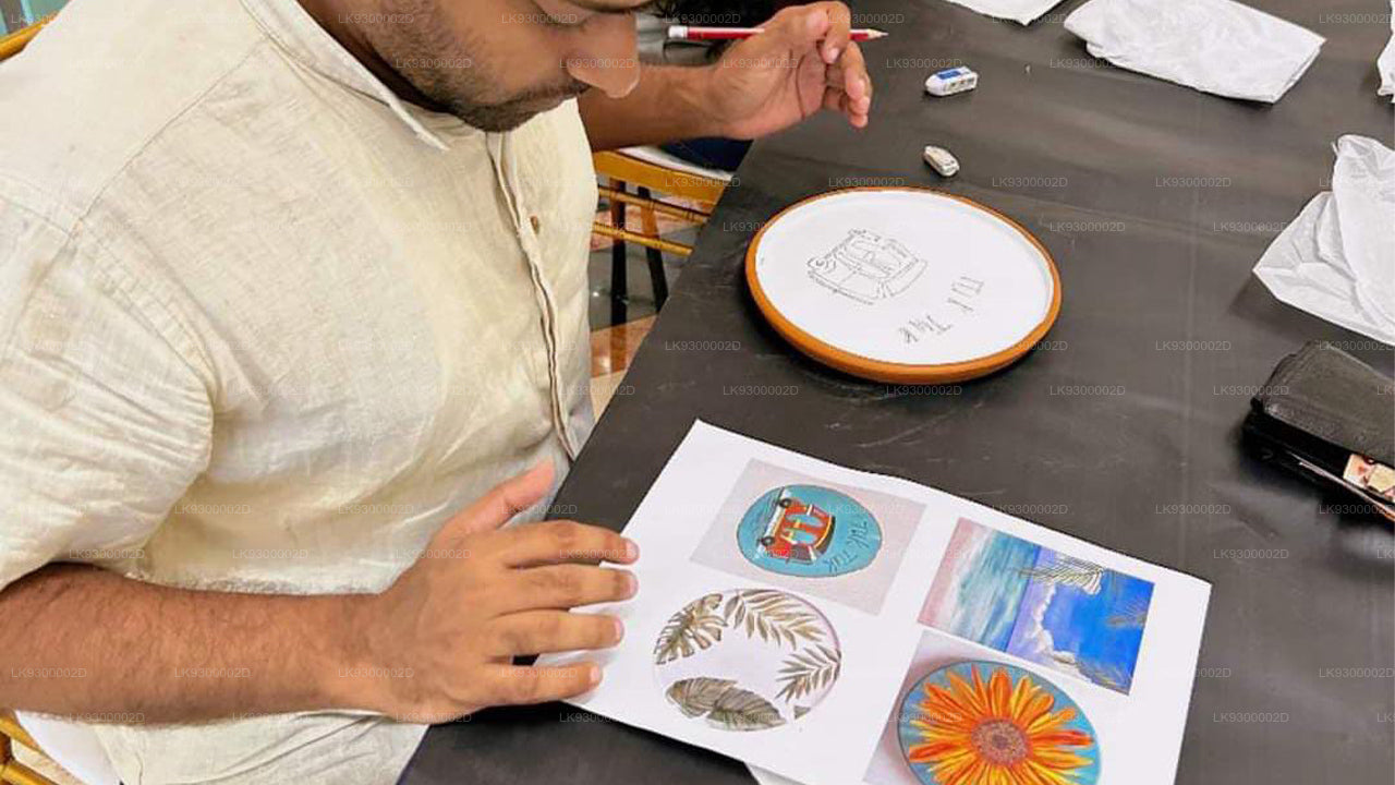 Clay Plate Painting from Colombo