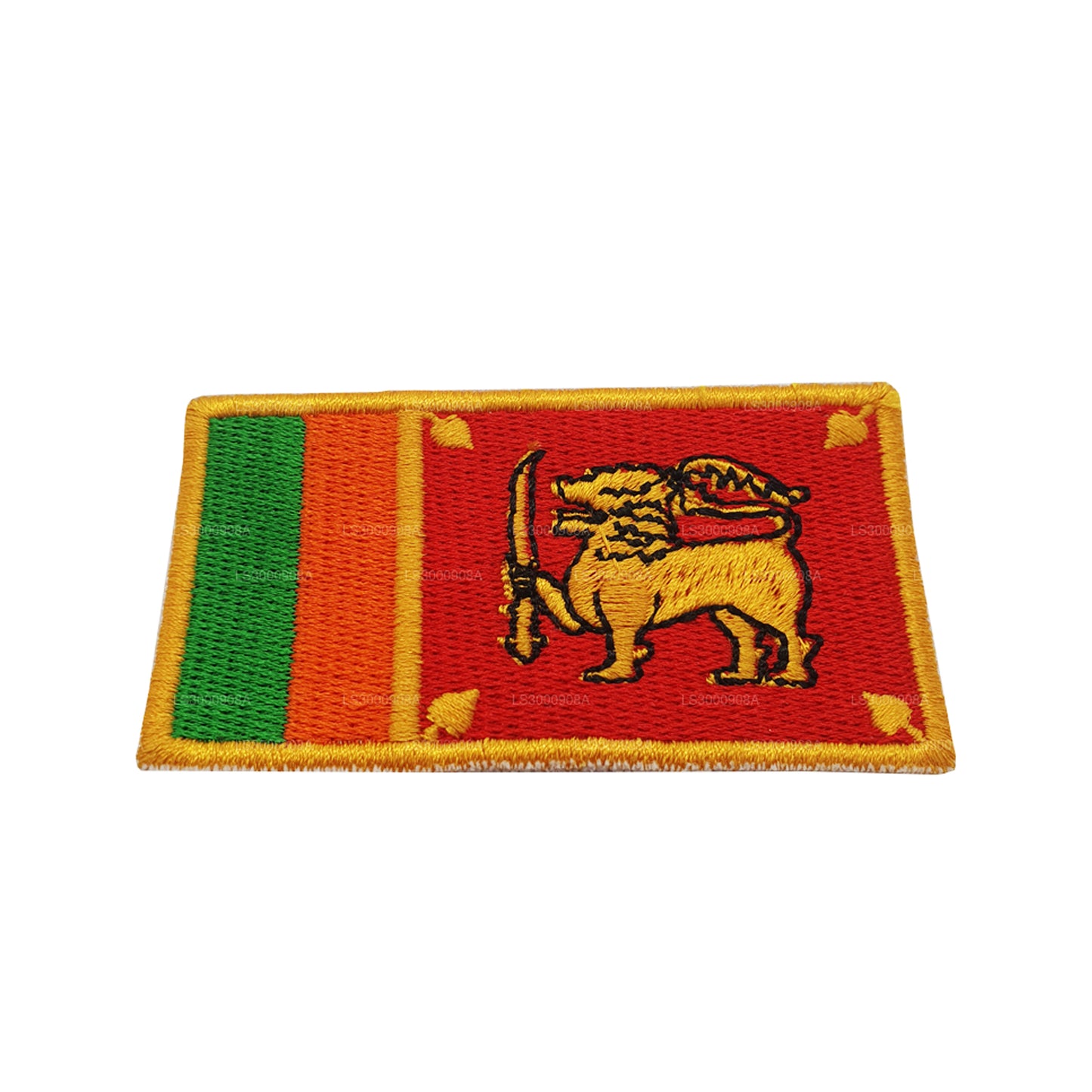 Sri Lankan National Flag Fabric Badge (Design A)