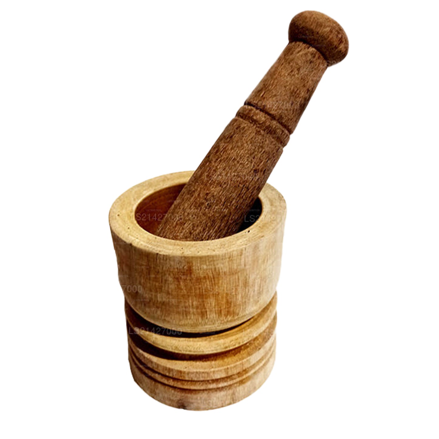 Wooden Mortar and Pestle