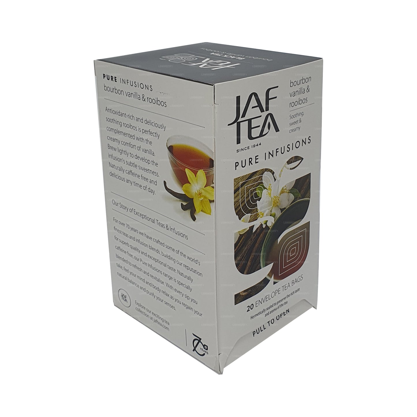مجموعة الشاي النقي من جاف تي بوربون فانيلا رويبوس (30 جم) 20 كيس شاي