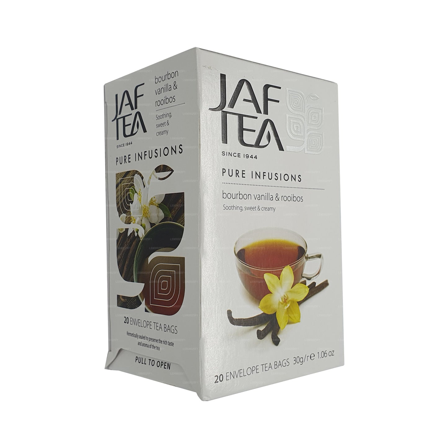 مجموعة الشاي النقي من جاف تي بوربون فانيلا رويبوس (30 جم) 20 كيس شاي