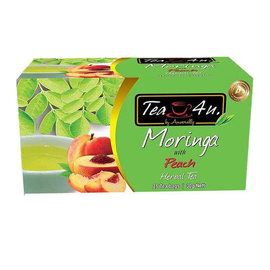 Tea4U مورينجا مع الخوخ (30 جم) 25 كيس شاي