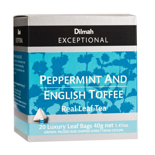 Dilmah Exceptional Peppermint & English Toffee Tea (40g) 20 Tea Bags