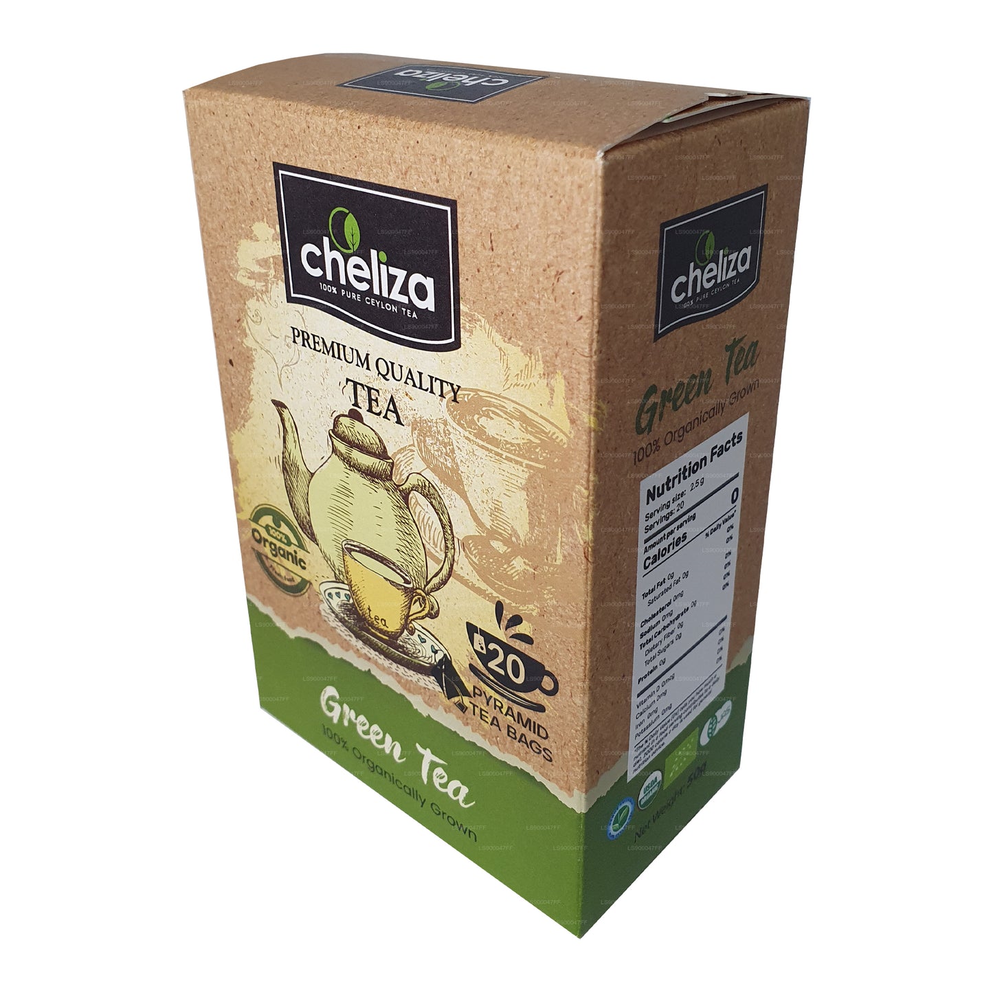 Cheliza Green Tea (50g) 20 Tea Bags