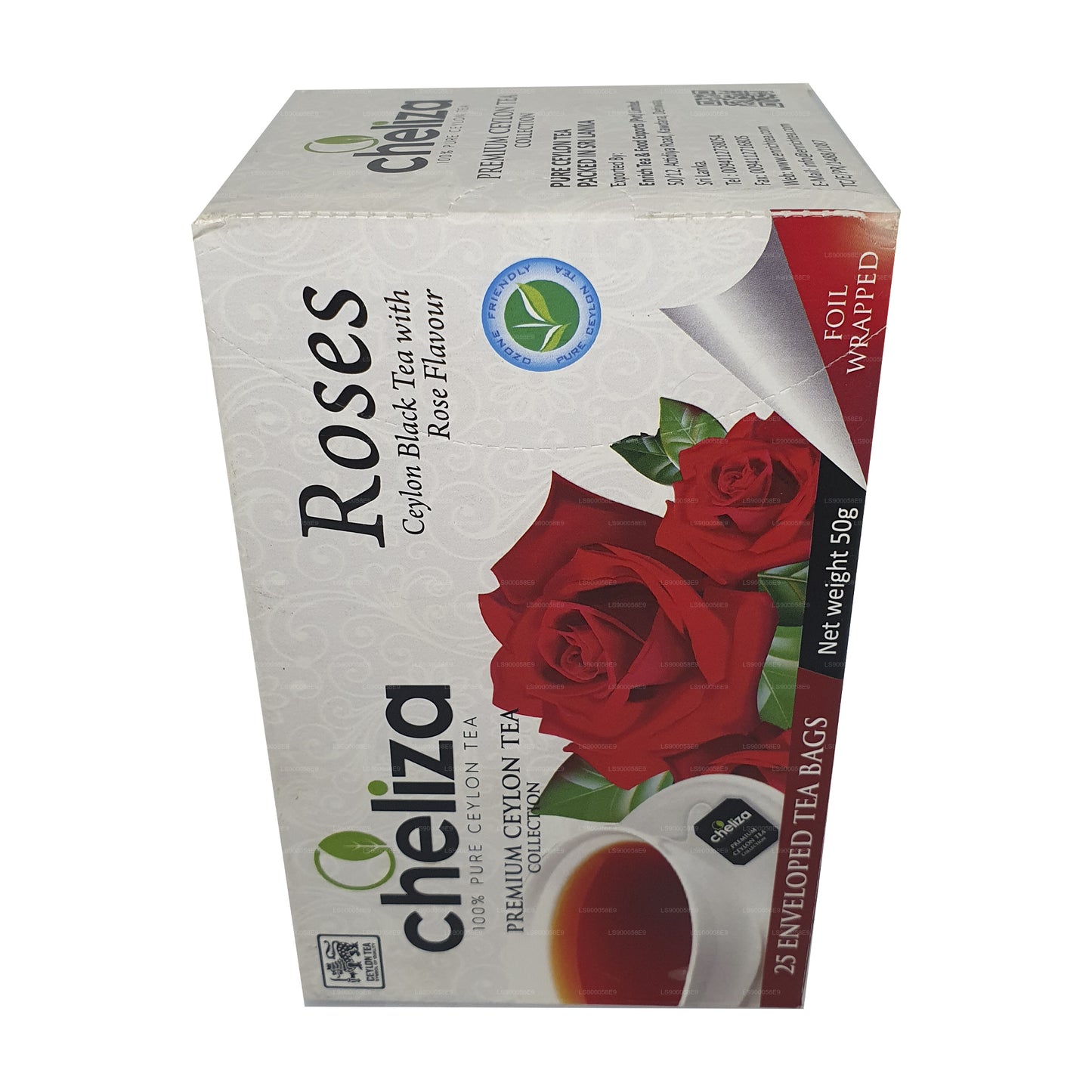 Cheliza Ceylon Black Tea with Rose Flavour (50g) 25 Tea Bags