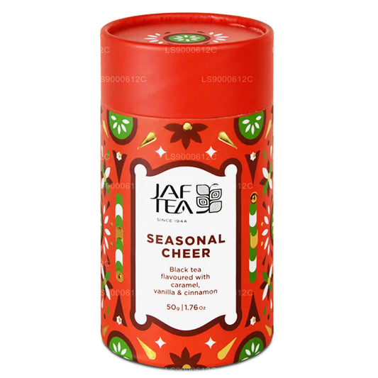 Jaf Tea Seasonal Cheer - شاي أسود بنكهة الكراميل والفانيليا والقرفة (50 جم)