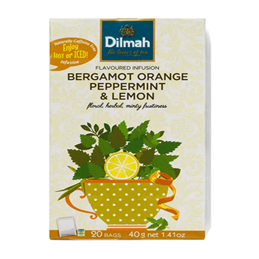 منقوع البرتقال والنعناع والليمون الطبيعي من ديلما (20 كيس شاي)