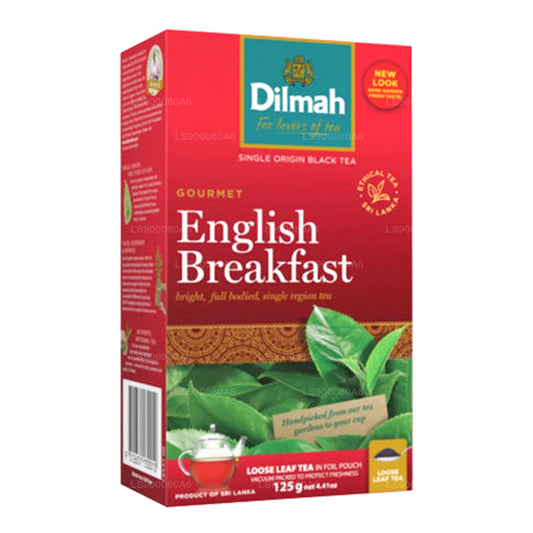 علبة شاي سائبة بأوراق الإفطار الإنجليزية من ديلما (125 جم)