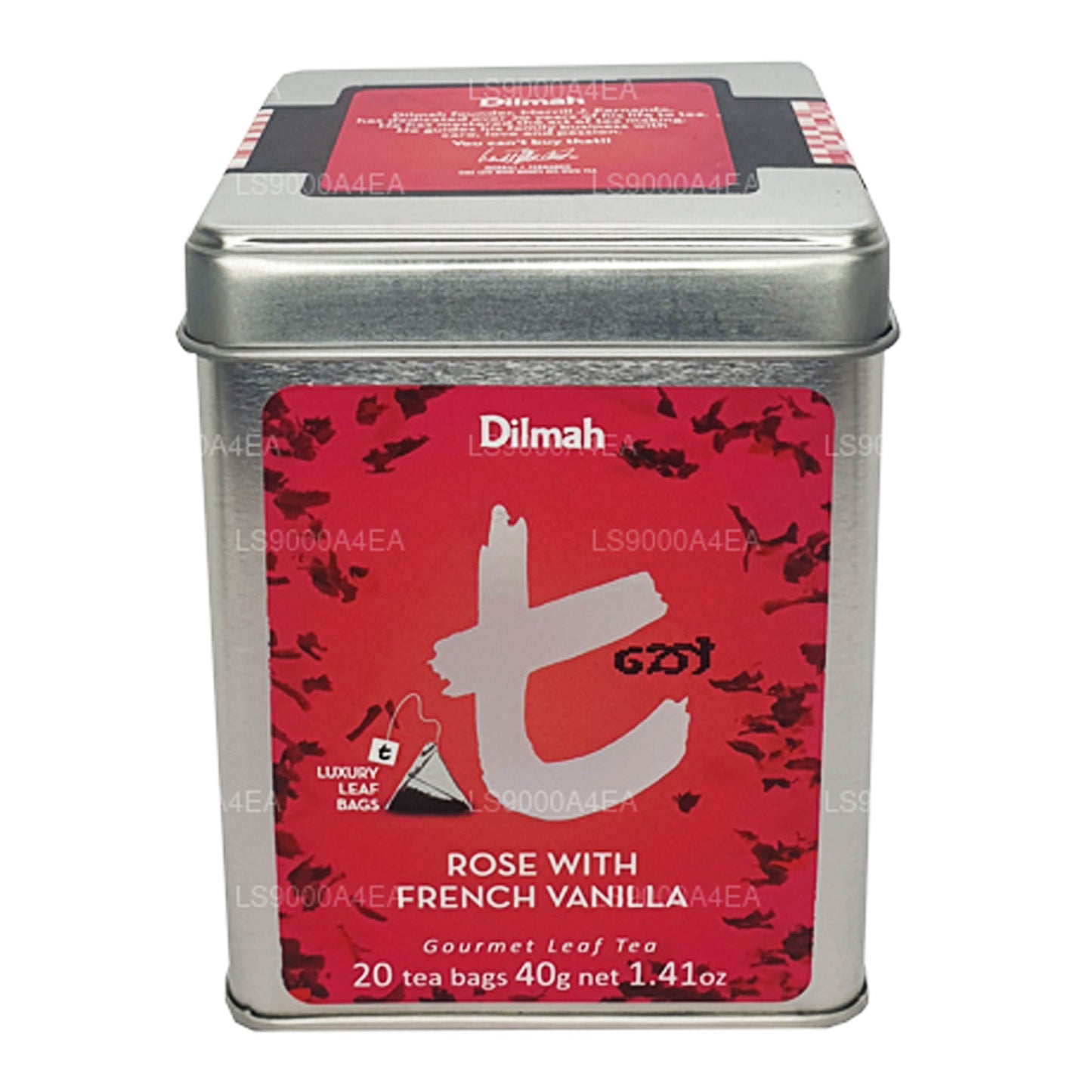 شاي ديلما تي سيريز برائحة الورد والفانيلا الفرنسية، 20 كيس شاي بأوراق الشاي (40 جرام)