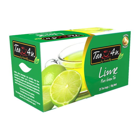 الشاي الأخضر بالليمون Tea4U (50 جم) 25 كيس شاي