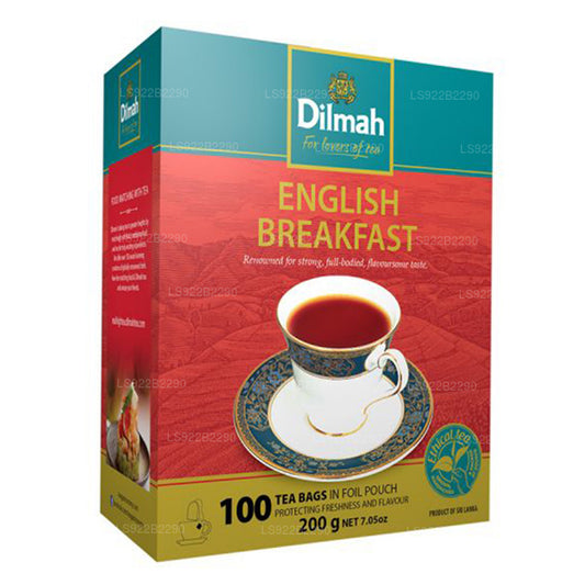 شاي الإفطار الإنجليزي من ديلما (200 جرام) 100 كيس شاي