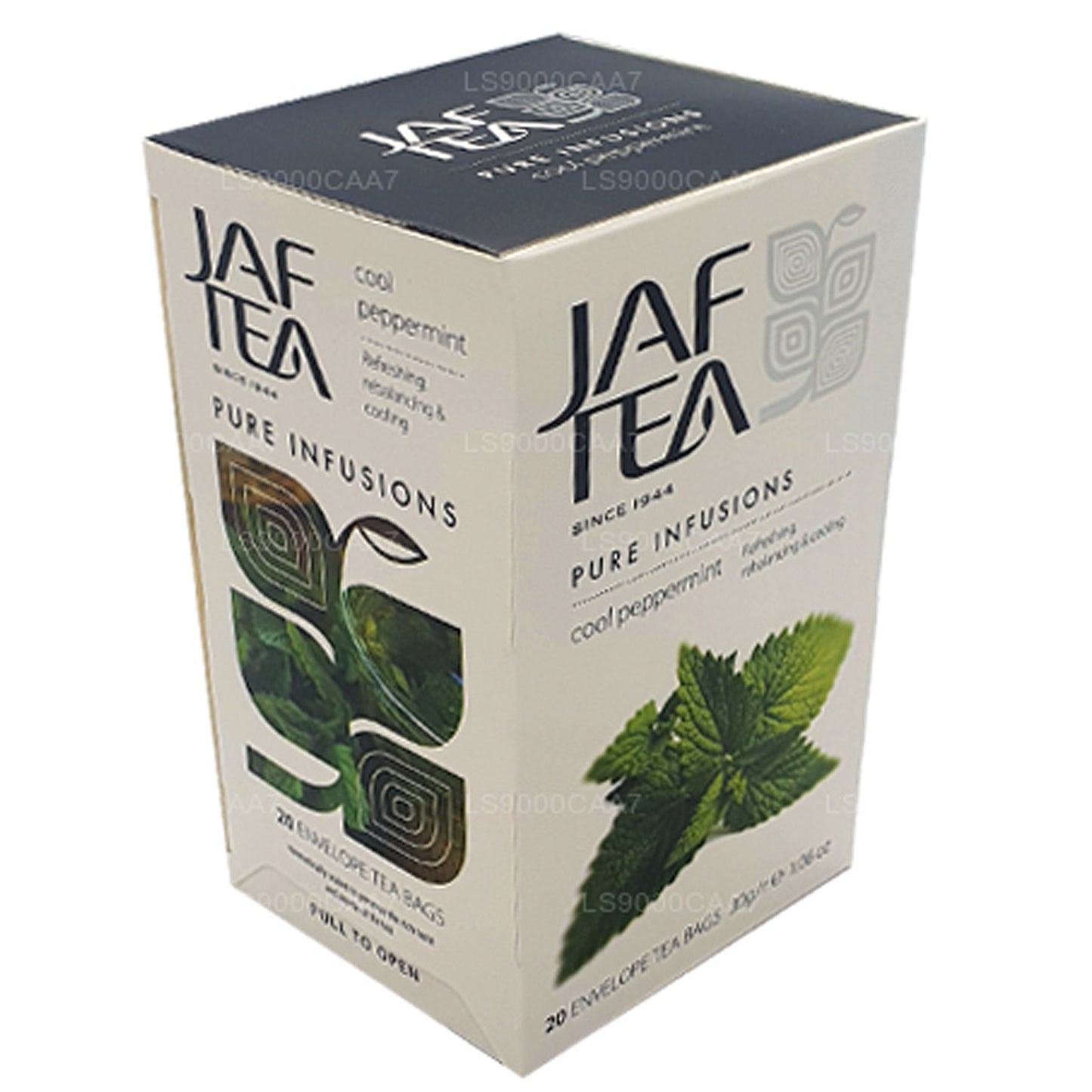 أكياس شاي مغلفة برقائق النعناع الباردة من مجموعة Jaf Tea Pure Infusions (30 جم)