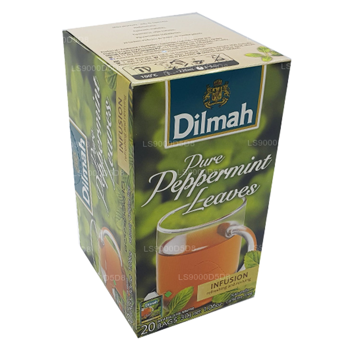 أوراق النعناع النقية من ديلما (30 جم) 20 كيس شاي