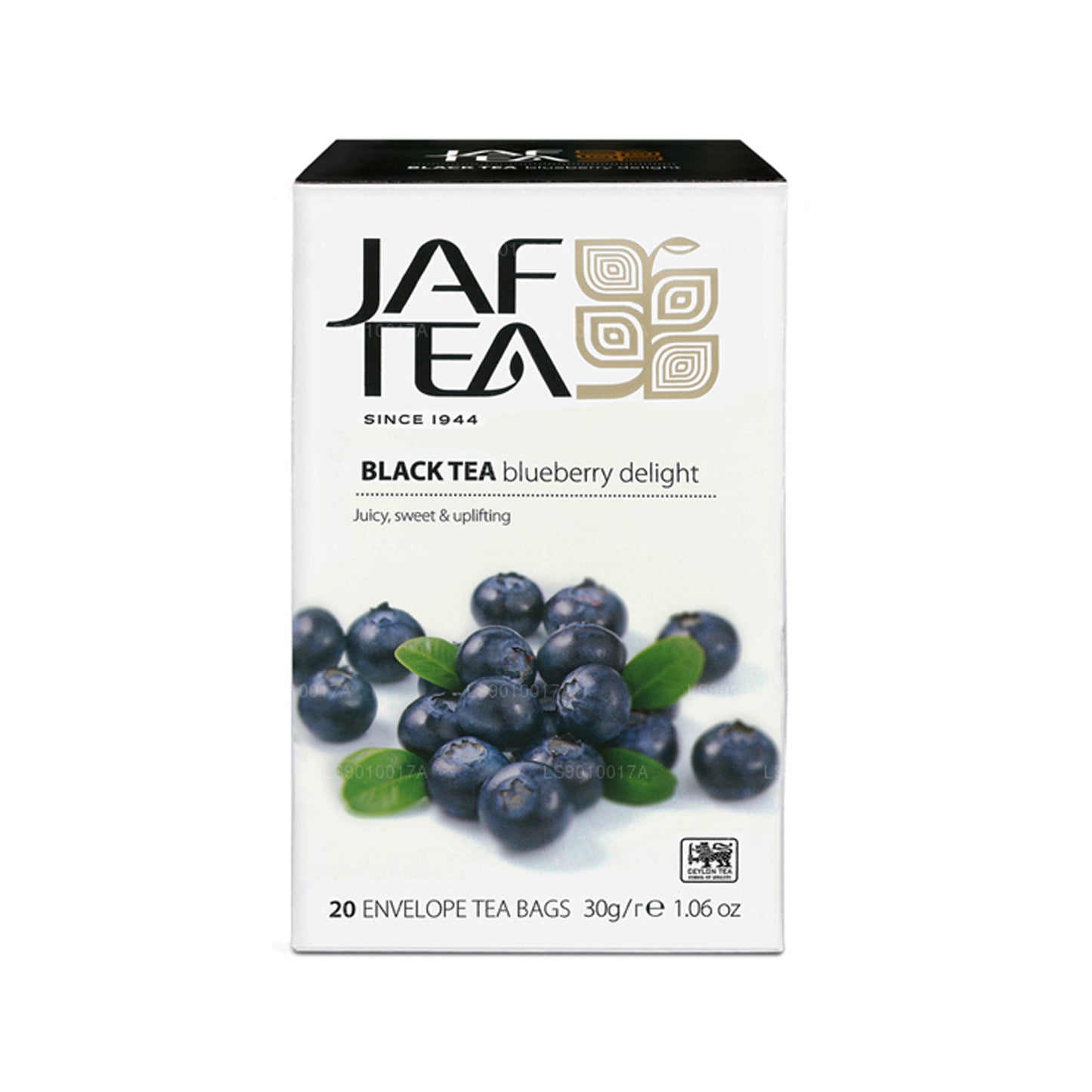 مجموعة Jaf Tea Pure Fruits من مجموعة الشاي الأسود بلوبيري ديلايت (30 جم) 20 كيس شاي