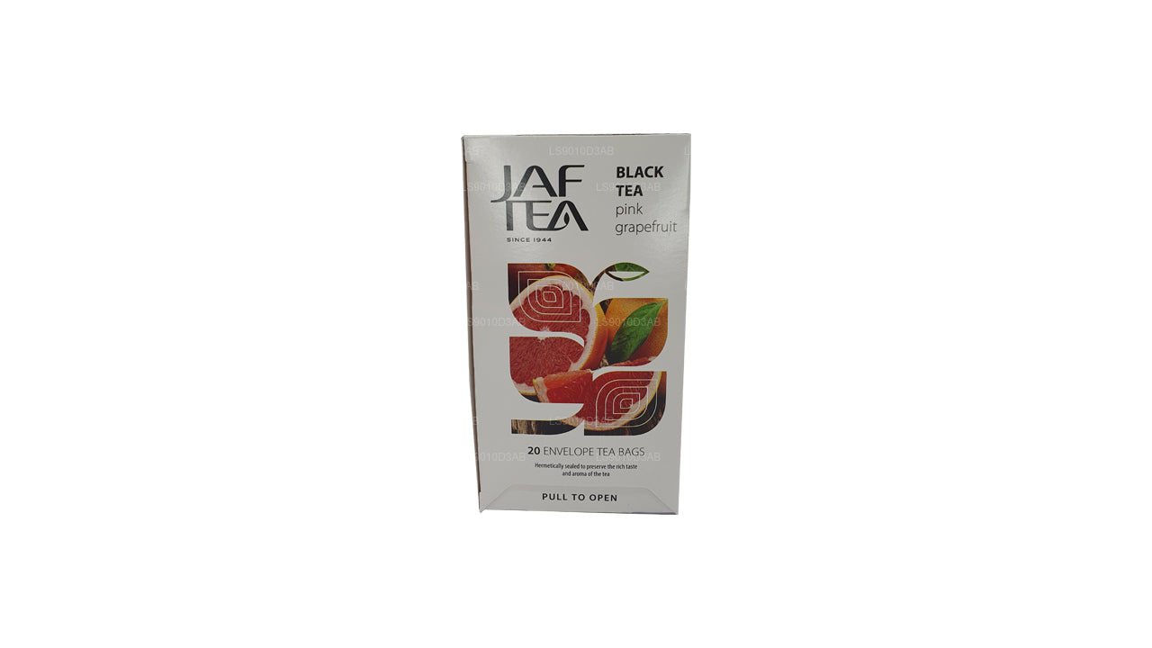 أكياس شاي جاف بنكهة الفواكه النقية من مجموعة الشاي الأسود والجريب فروت الوردي المغلّفة (30 جم)