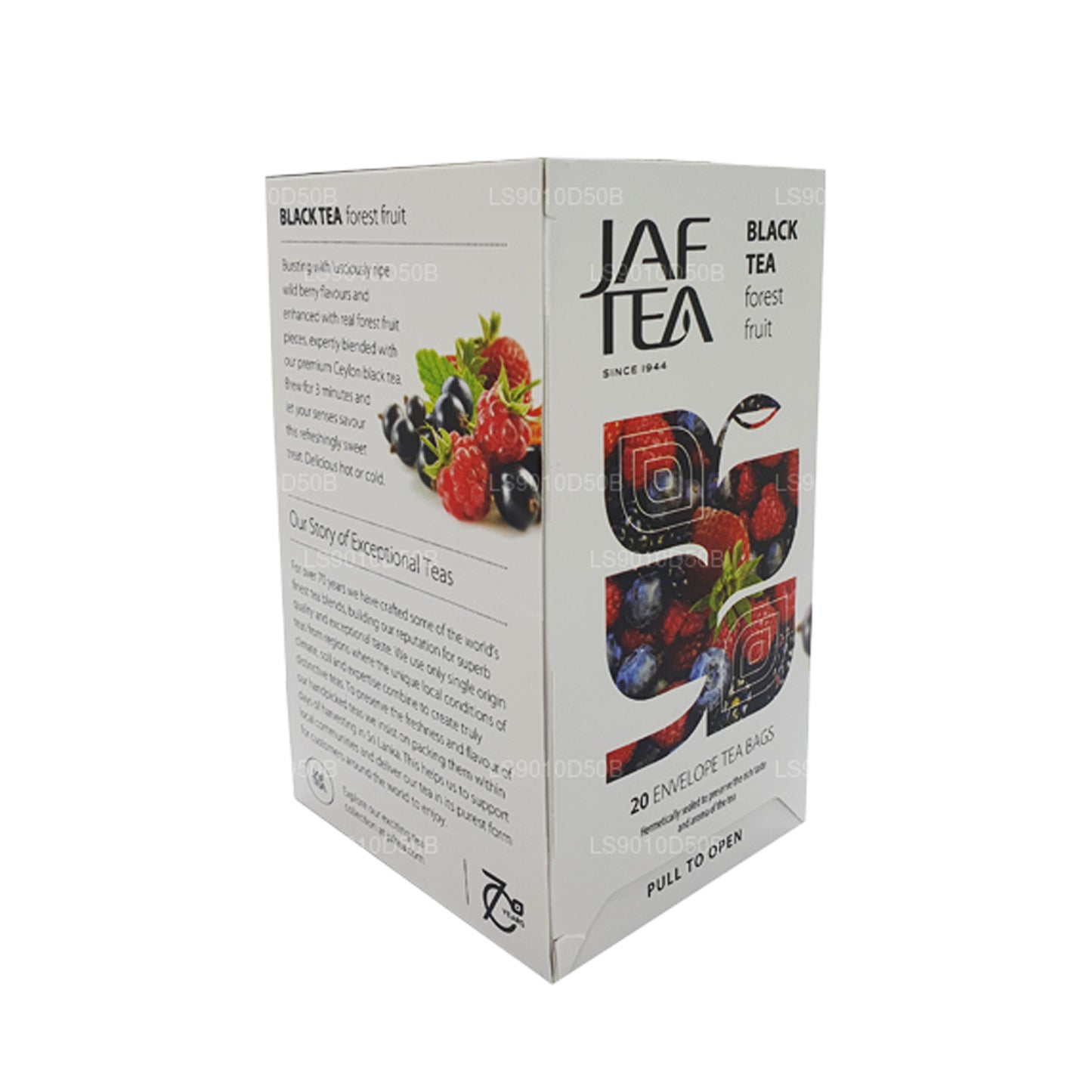 مجموعة Jaf Tea Pure Fruits من مجموعة الشاي الأسود (30 جم) 20 كيس شاي