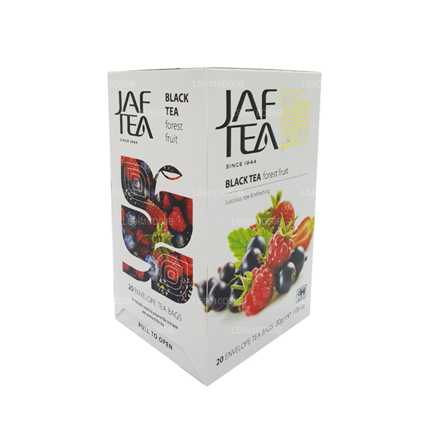 مجموعة Jaf Tea Pure Fruits من مجموعة الشاي الأسود (30 جم) 20 كيس شاي