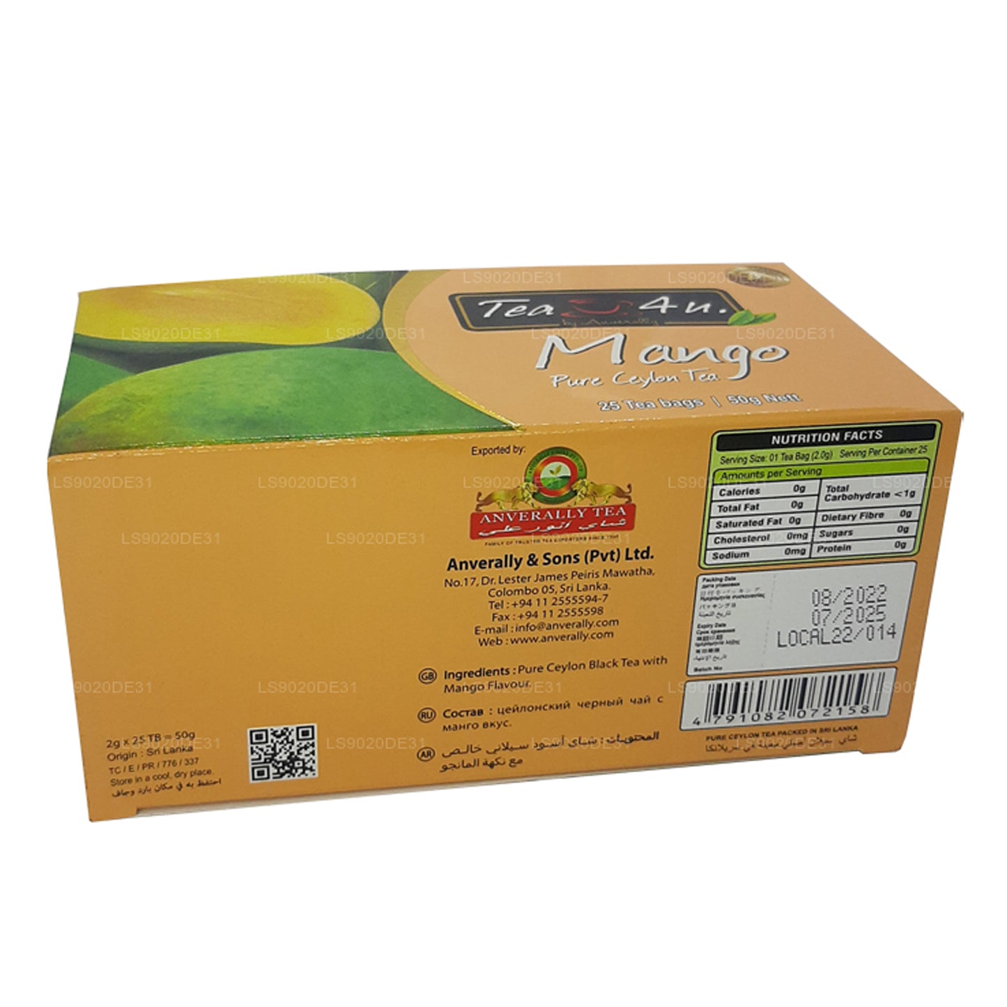 Tea4U Mango Tea (50g) 25 Tea Bags