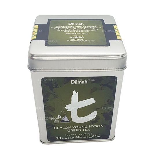 شاي ديلما تي-سيريز سيلان يونج هايسون الأخضر (40 جم) 20 كيس شاي