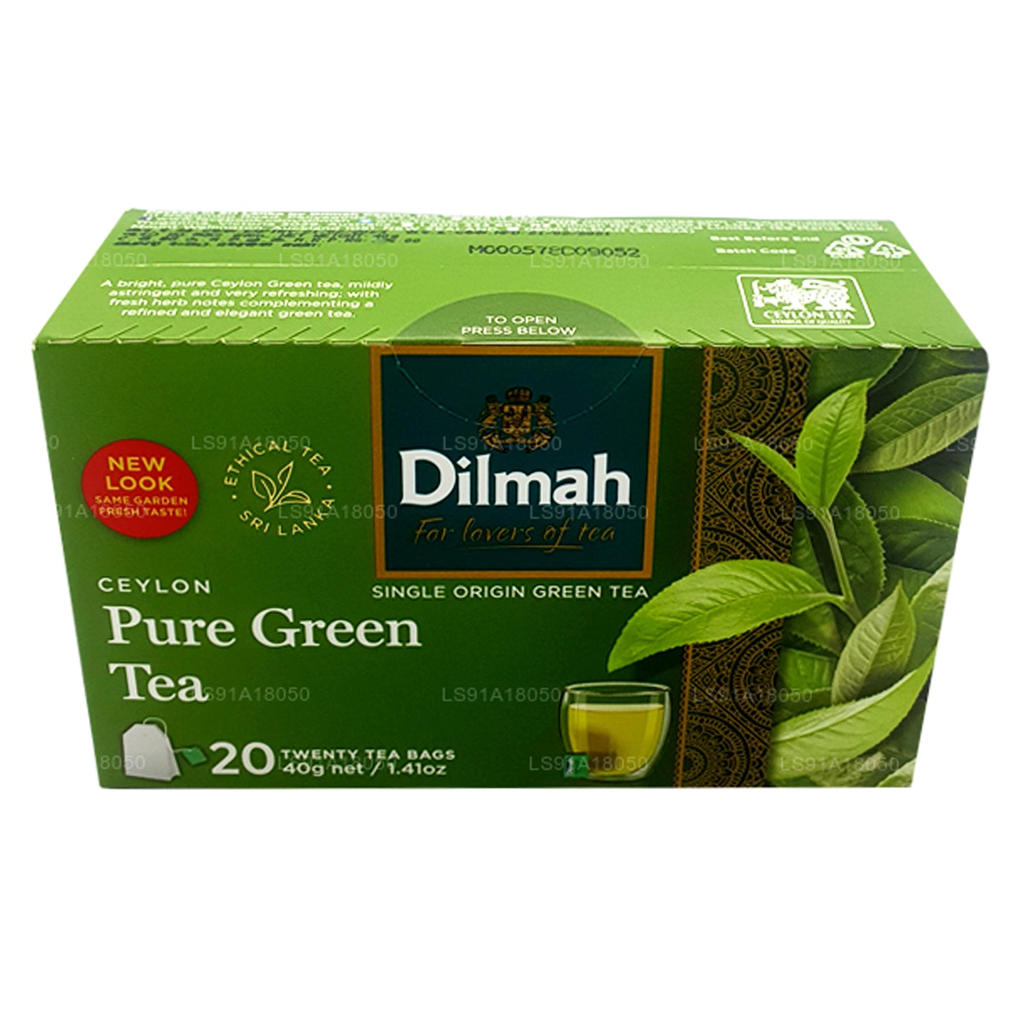 شاي ديلما الأخضر السيلاني النقي (40 جم) 20 كيس شاي