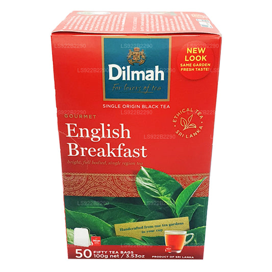 شاي الإفطار الإنجليزي من ديلما، 50 كيس شاي (100 جرام)