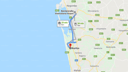 Colombo Airport (CMB) to Bopitiya City Private Transfer