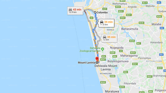 Colombo City to Mount Lavinia City Private Transfer