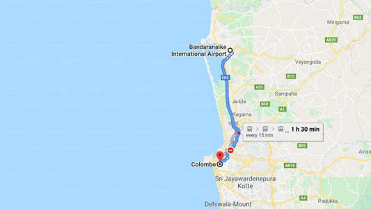 Transfer between Colombo Airport (CMB) and Shangri-La, Colombo