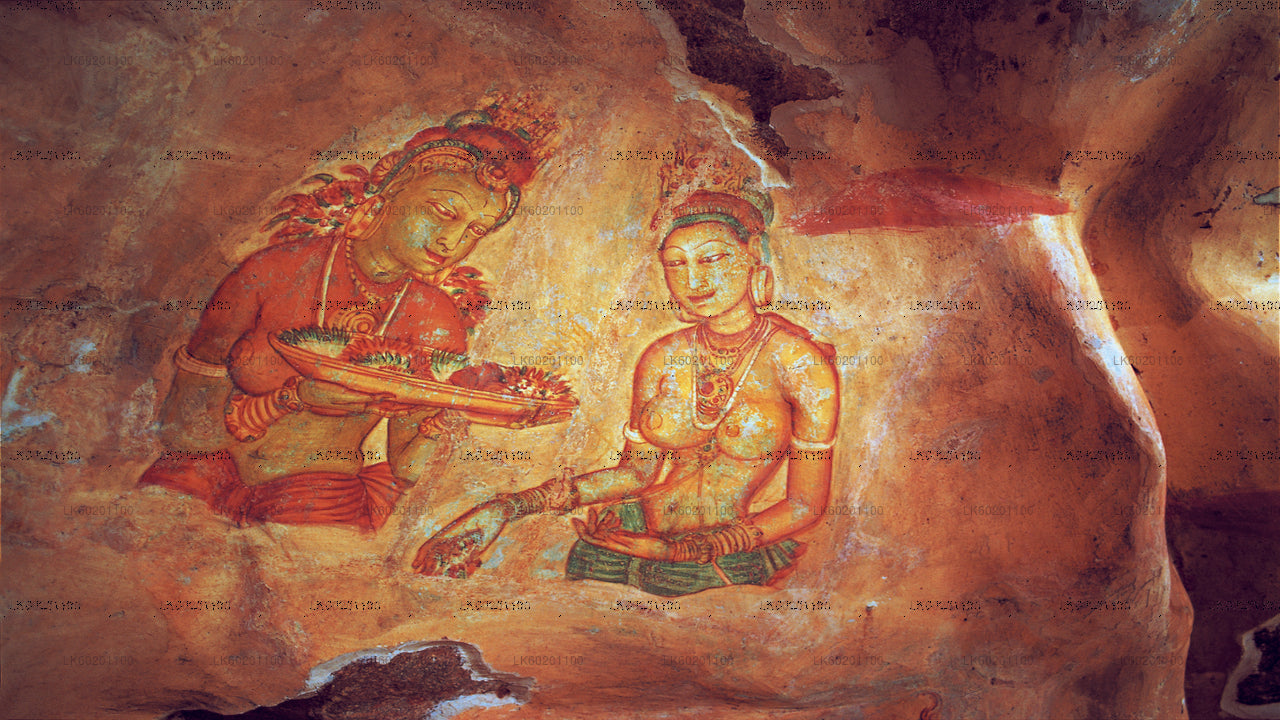 Sigiriya Rock and Dambulla Cave from Sigiriya