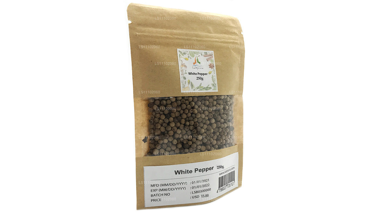 Lakpura White Pepper Whole (250g)