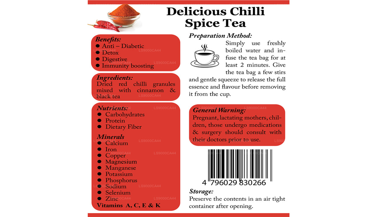 Lifetone Chilli Tea ( Red) (40g)