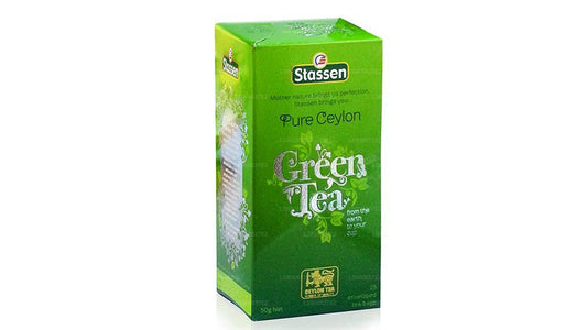 شاي ستاسن الأخضر العضوي السيلاني النقي (50 جم) 25 كيس شاي