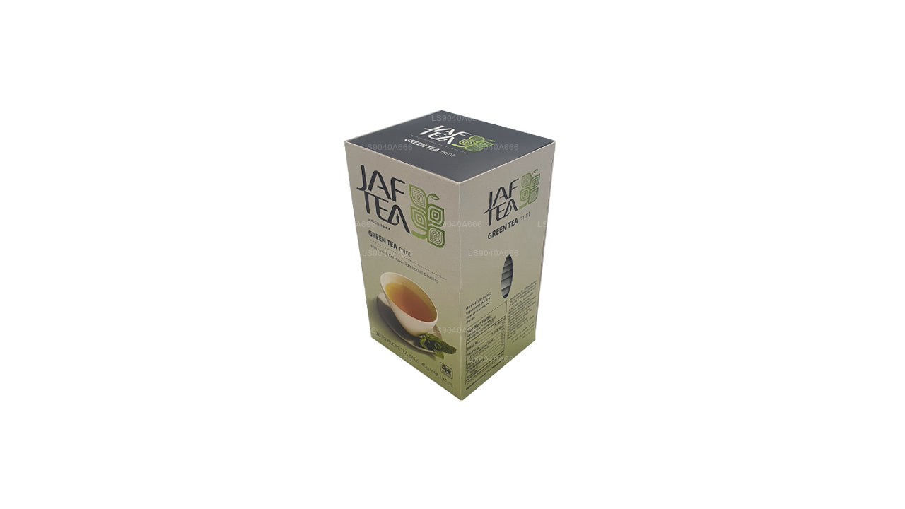 أكياس شاي مغلفة برقائق النعناع من مجموعة Jaf Tea Pure Green Collection (40 جم)