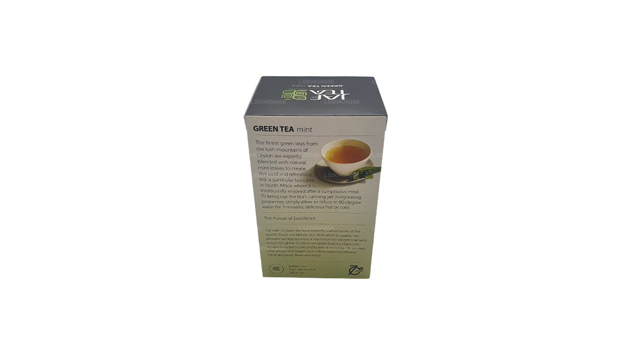 أكياس شاي مغلفة برقائق النعناع من مجموعة Jaf Tea Pure Green Collection (40 جم)